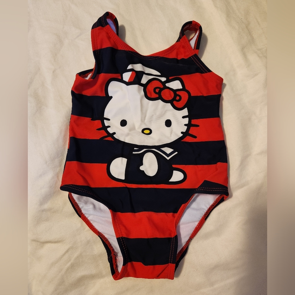 Hello Kitty Striped Swimsuit